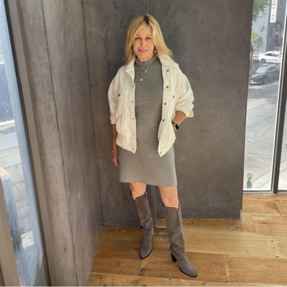 NWT! Anthro The Nina Short-Sleeve Mock-Neck Mod Mini Dress - Multiple Size🏀 - Picture 8 of 10